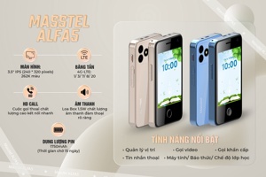 Điện thoại định vị trẻ em Masstel Alfa 5 giá hơn 1 triệu, bảo vệ học sinh an toàn từ xa