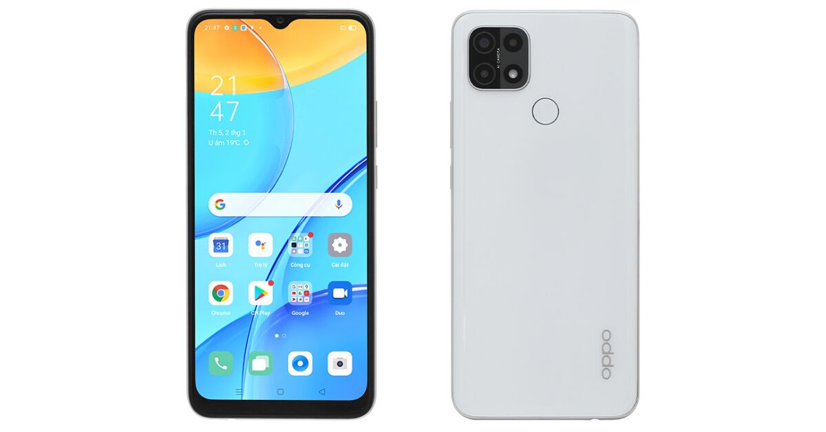 Điện thoại Oppo A15 màu trắng giá bao nhiêu?