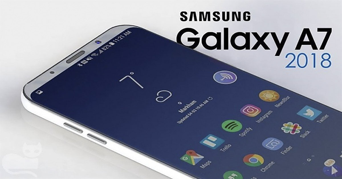 Điện thoại Samsung Galaxy A7 2018 trang bị 3 camera mặt sau lộ giá bán trước ngày ra mắt