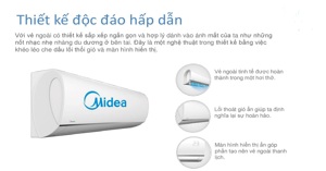 Diện tích phòng 40m2 nhất định nên chọn điều hòa Midea 24000btu MSAFB-24HRN1