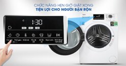 Điều gì khiến người dùng lựa chọn máy giặt cửa ngang inverter 8.5kg Aqua AQD-D850ZT?