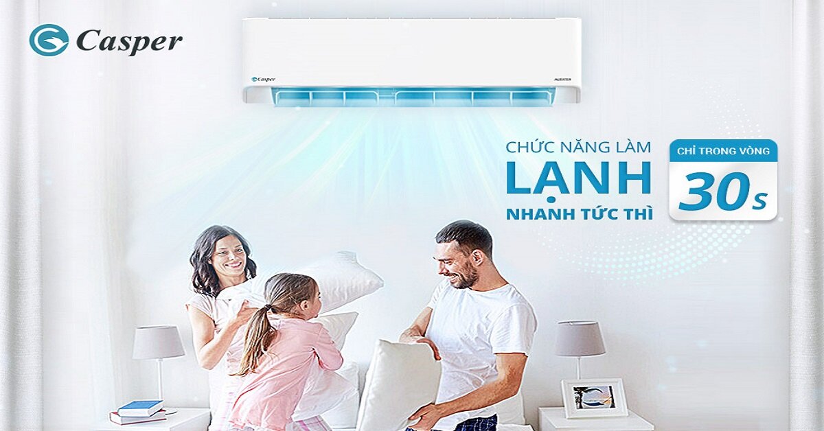 Điều hòa Casper 12000BTU 1 chiều HC-12IA33 inverter có đáng dùng không?