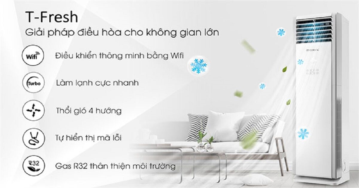 Điều hòa cây Gree GVC36AL-K6NNC7A 1 chiều 36000BTU có phù hợp với bạn không?
