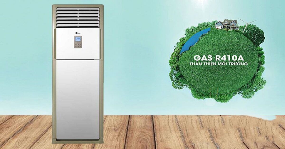 Điều hòa cây Midea 24000 BTU 1 chiều MFPA-24CRN1 gas R-410A có ưu điểm gì?