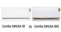Điều hòa Comfee SIRIUSA-9E và Comfee SIRIUSA-9ED: giống khác nhau điểm nào?