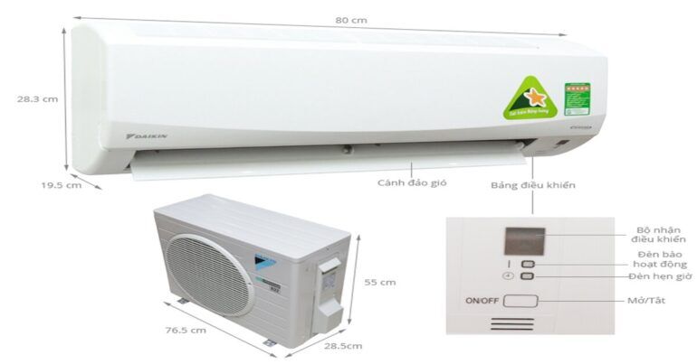 Điều hòa Daikin 1 chiều 9000btu Inverter giá bao nhiêu?