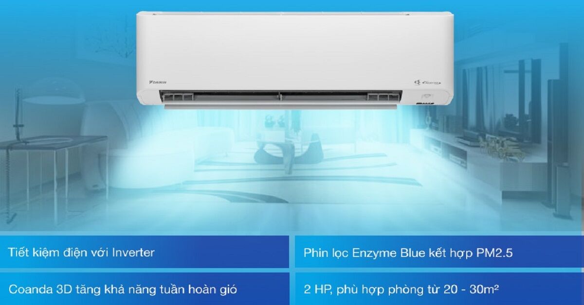Điều hòa Daikin 2 ngựa Inverter FTKY50WVMV 2022 có gì mới? Tại sao nên mua?