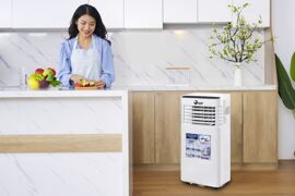 Điều hòa di động 7000 BTU FujiE MPAC7 giá chỉ 4 triệu, làm mát tốt phòng nhỏ