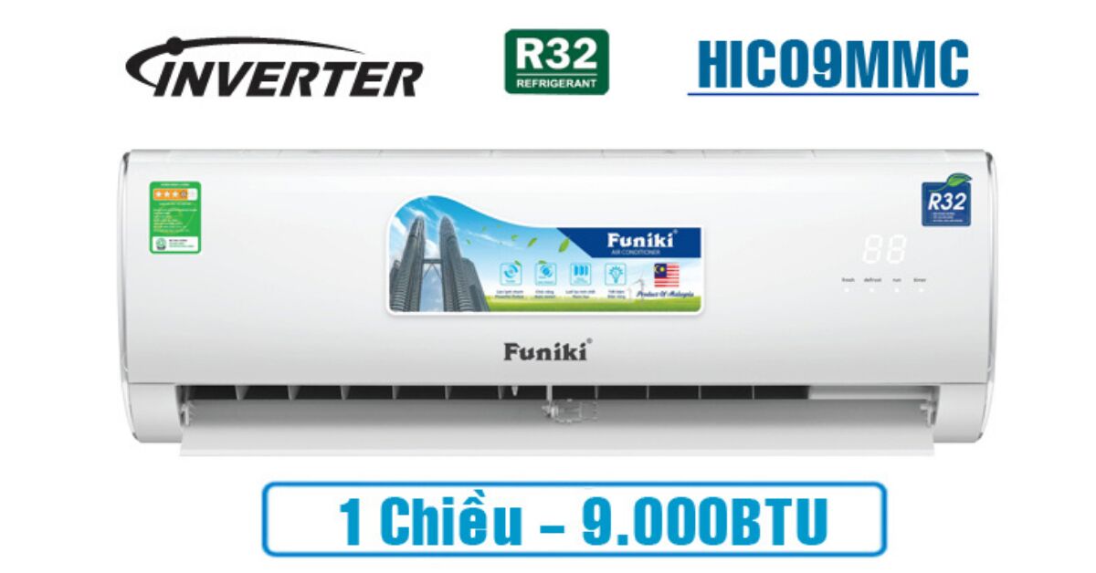 Điều hòa Funiki 9000btu 1 chiều inverter HIC09MMC có tính năng gì nổi bật?
