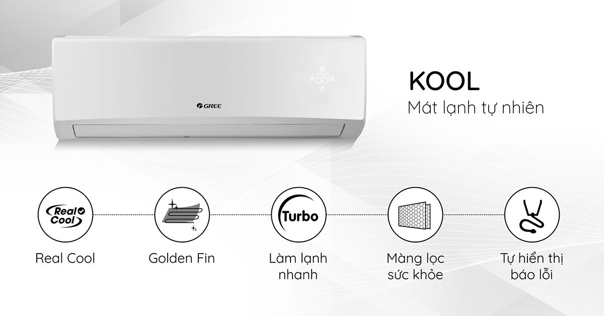 Điều hòa gree 1 chiều 18000BTU GWC18KD-K6N0C4 có gì nổi bật?