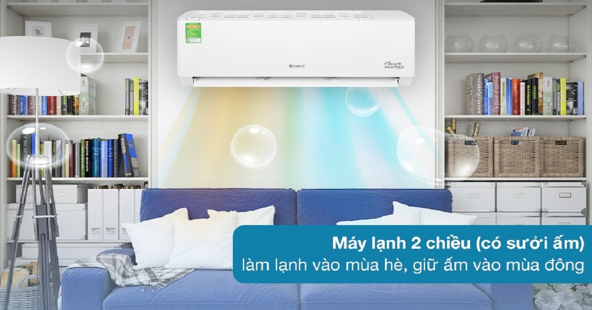Điều hòa Gree 9000 2 chiều Inverter 1 HP GWH09PA-K6D1P4 có gì đáng mua?