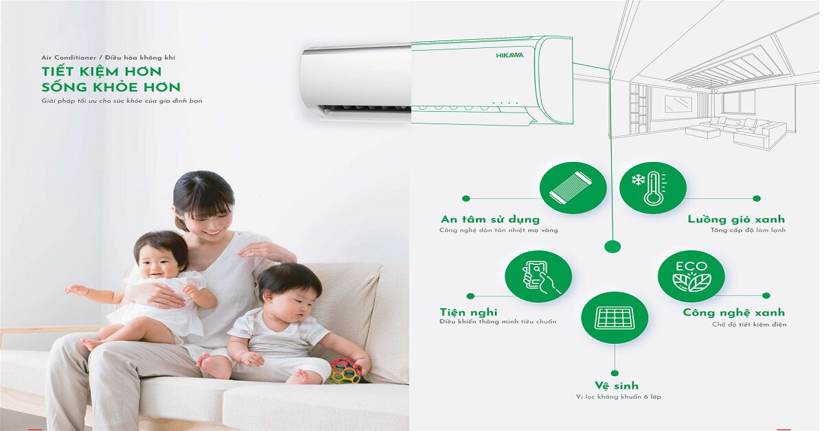 Điều hòa Hikawa 12000 BTU bao nhiêu tiền? Loại nào tốt nhất?