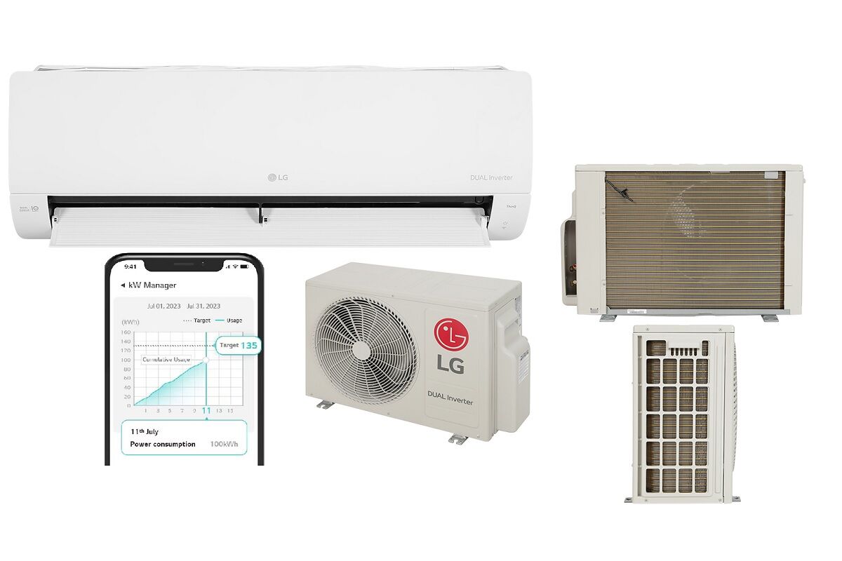 Điều hòa LG 18000 BTU inverter V18WIN1 cực tiết kiệm điện với kW Manager, giá chỉ hơn 12 triệu