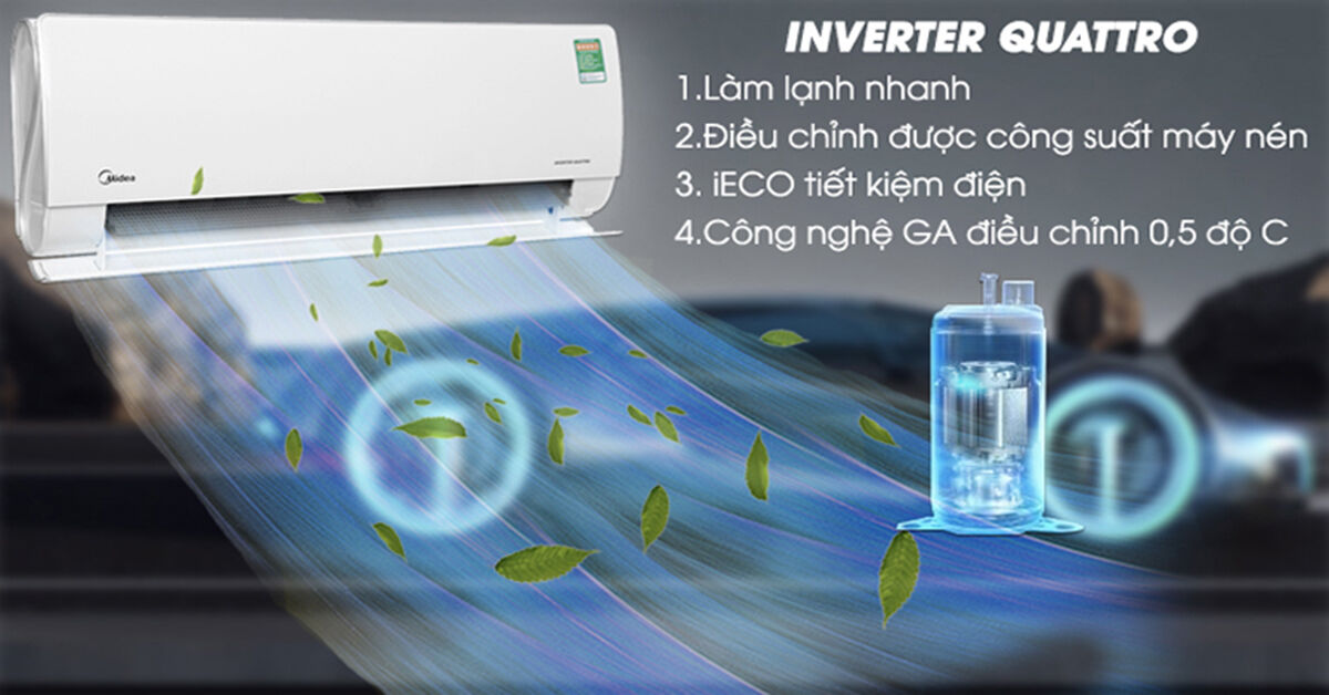Điều hòa Midea 1 chiều 12000btu inverter MSMAIII-13CRDN1 có tốt không?