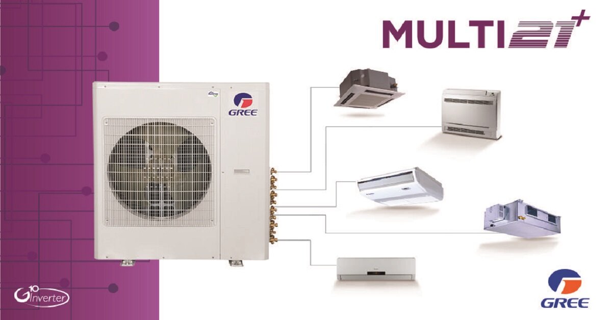Điều hòa Multi: Cấu tạo, nguyên lý hoạt động, ưu – nhược điểm