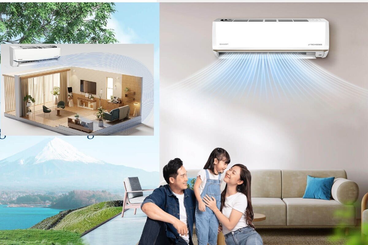 Điều hòa Sharp AH-X10CEWC - "siêu phẩm" chất lượng, giá chỉ 6,1 triệu đồng cho phòng dưới 15m2