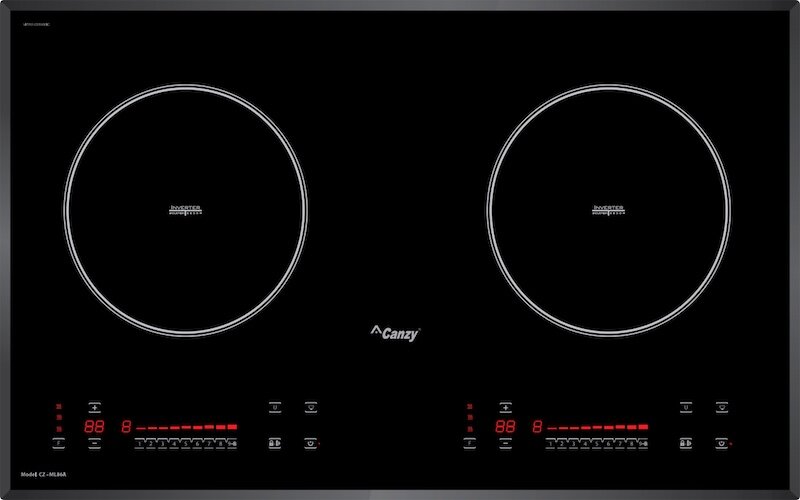 Bếp từ âm 2 vùng nấu Canzy CZ ML86A sở hữu thiết kế hiện đại, sang trọng