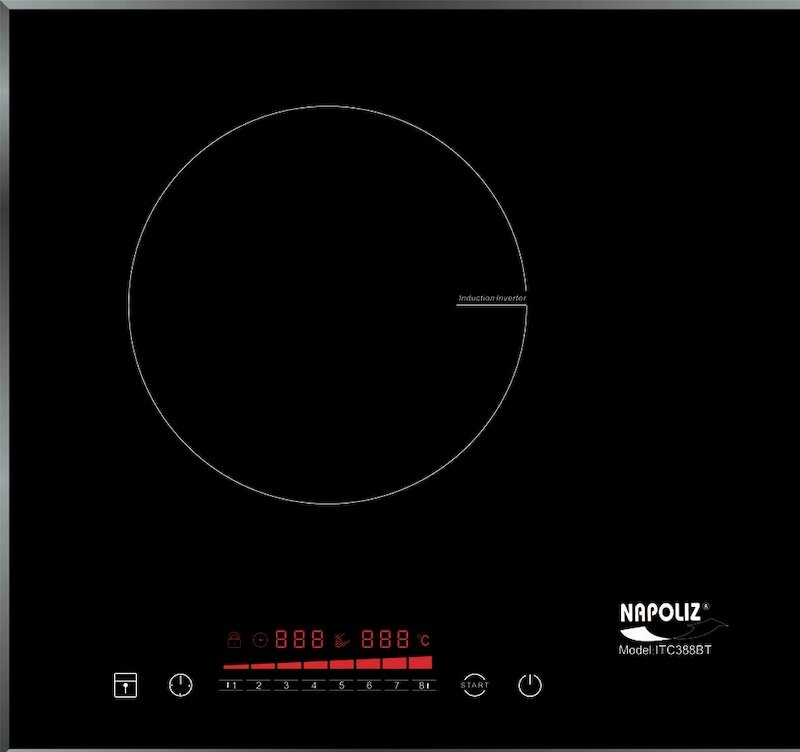 Bếp từ 2 vùng nấu Napoliz ITC388BT được trang bị bảng điều khiển cảm ứng dạng Slider Control
