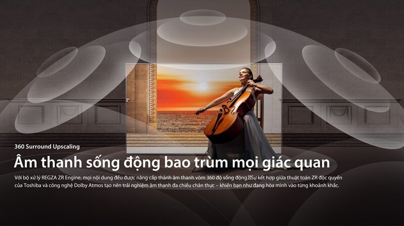 Tivi Toshiba 4K 65 inch 65C350RP hạ giá 3 triệu đồng, màn lớn sắc nét, âm thanh sống động