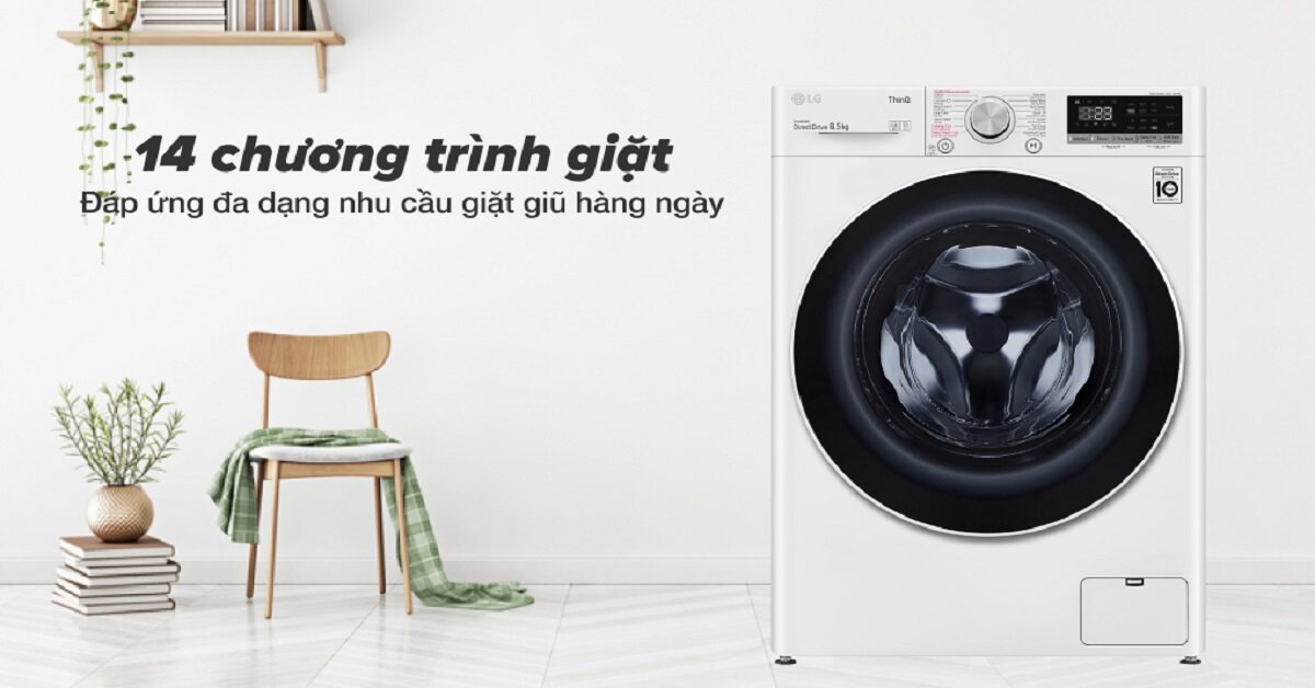 Những ưu điểm của máy giặt sấy biến tần LG FV1408G4W