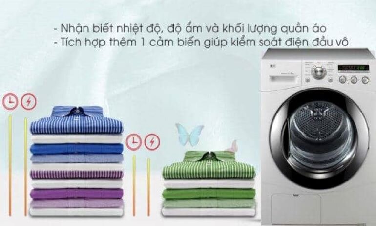 Máy sấy quần áo LG 8kg DR-80BW