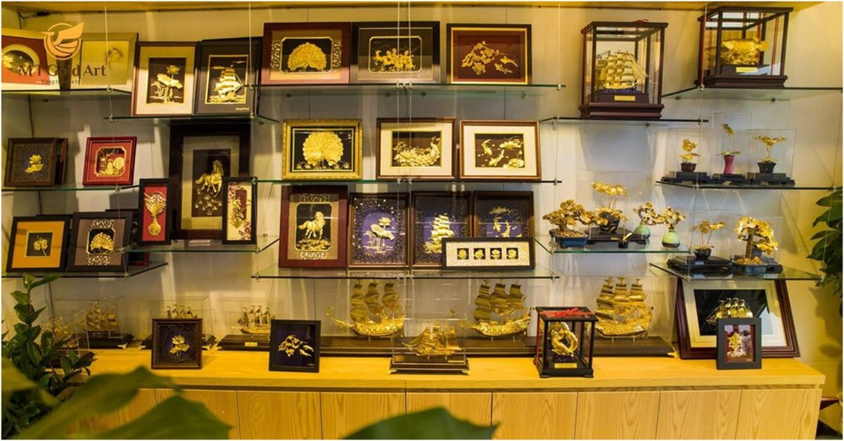 Đơn vị phân phối sản phẩm quà tặng dát vàng , mạ vàng cao cấp MT Gold Art