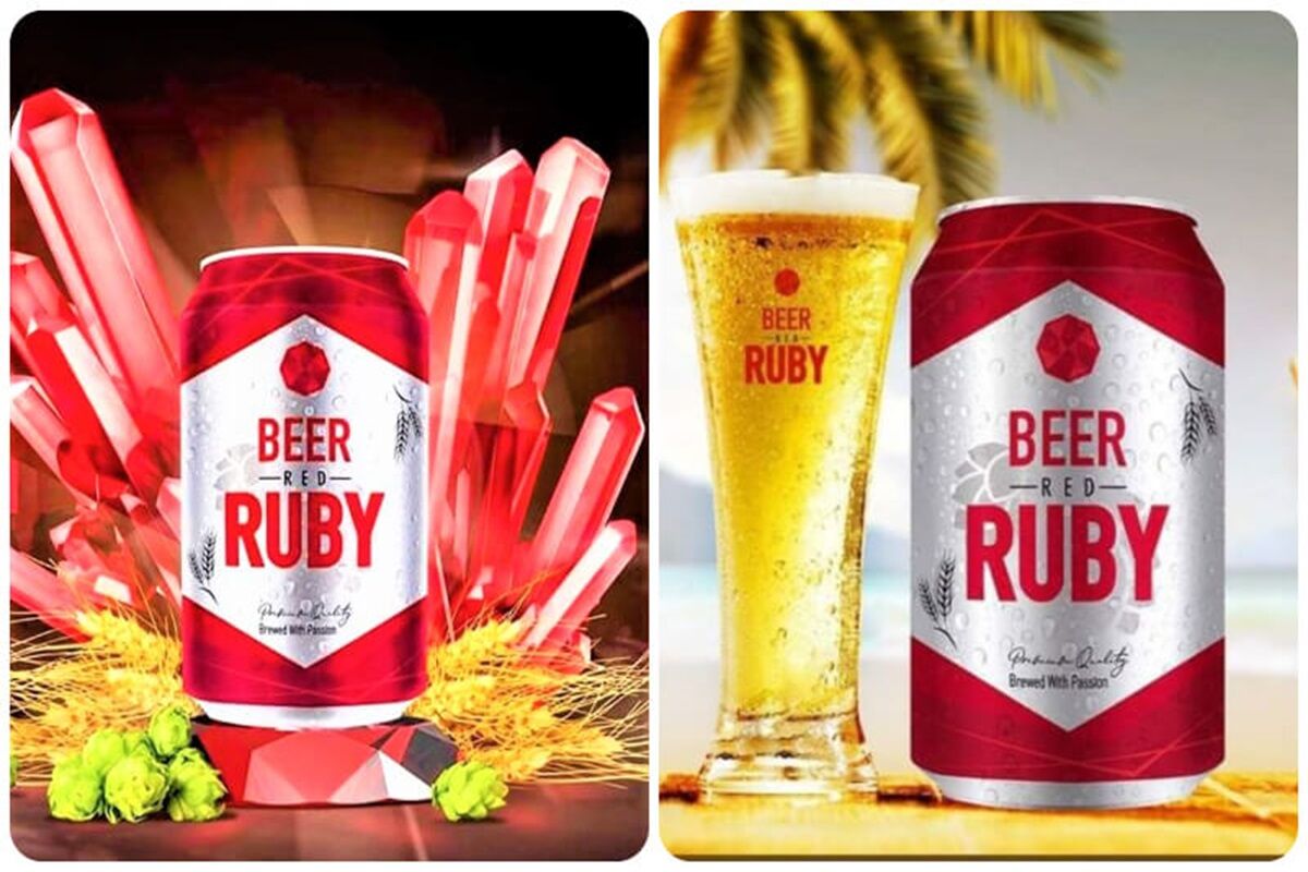 Ruby beer line with unique flavor, affordable price for Tet 2025