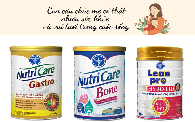 Sữa cho người già Nutricare