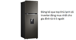 Đừng bỏ qua TOP 8 tủ lạnh LG Inverter đáng mua nhất cho gia đình từ 4-5 người
