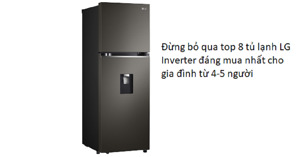 Đừng bỏ qua TOP 8 tủ lạnh LG Inverter đáng mua nhất cho gia đình từ 4-5 người
