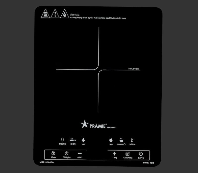 Bếp từ Pramie PRMY-1109 giúp việc nấu nướng trở nên dễ dàng và tiện lợi