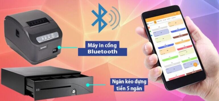 Máy in hóa đơn mini kết nối bằng Bluetooth