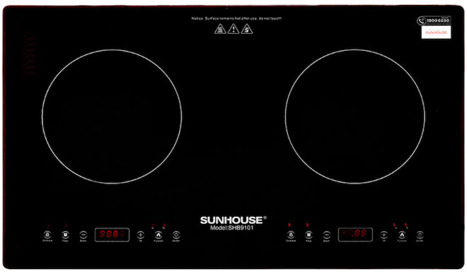 Bếp từ đôi sunhouse shb9101