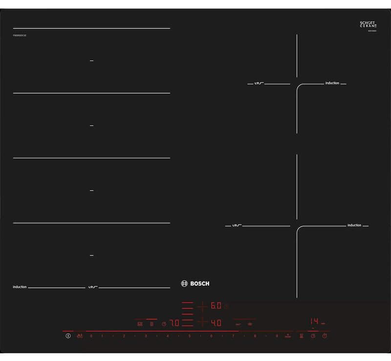 Operating capacity of Bosch PXE601DC1E