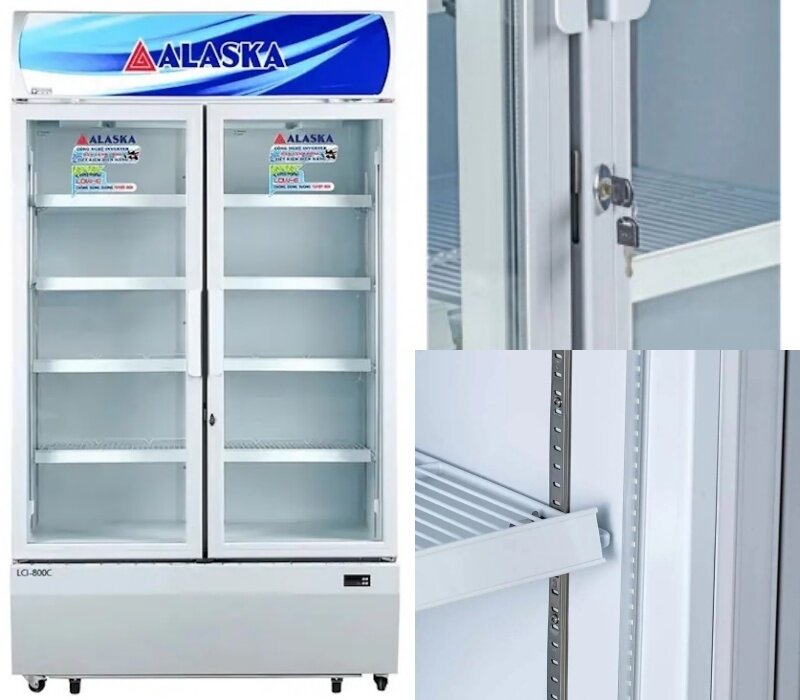 Tủ mát Alaska Inverter 2 cánh 800 lít LCI-800C trang bị công nghệ hiện đại