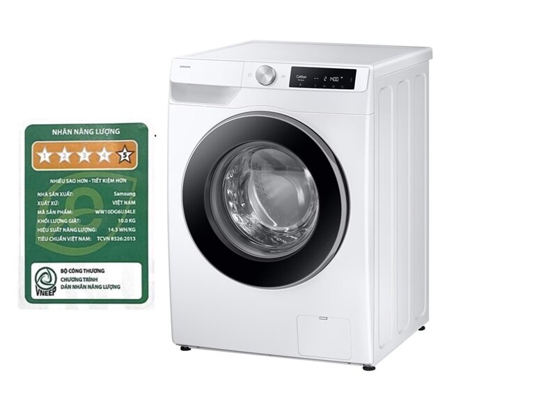 Giá máy giặt Samsung WW10DG6U34LESV chỉ 6,6 triệu đồng, lựa chọn 