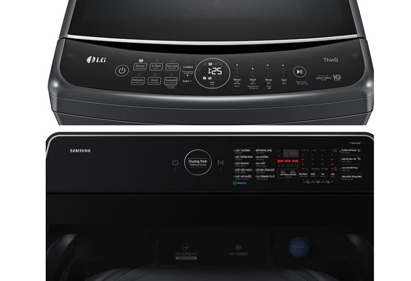So sánh máy giặt LG TV2515DV5J và Samsung WA80F15B6BSV