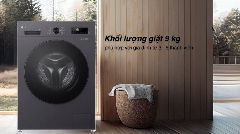 Top 3 máy giặt LG Inverter 9kg mới nhất 2025 cho gia đình