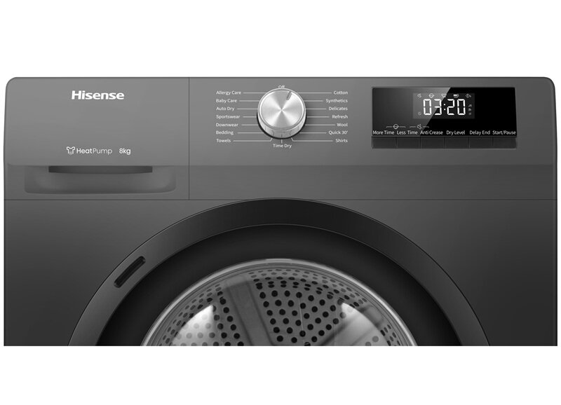 Máy sấy bơm nhiệt 8kg Hisense DH80N1T giá 