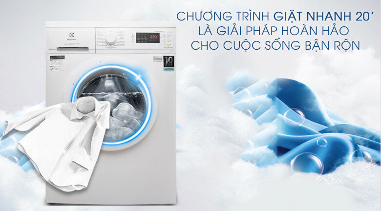 Máy giặt hãng Electrolux giúp tiết kiệm điện năng tối đa