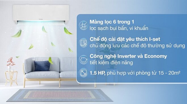 điều hòa inverter 1 chiều 12000BTU