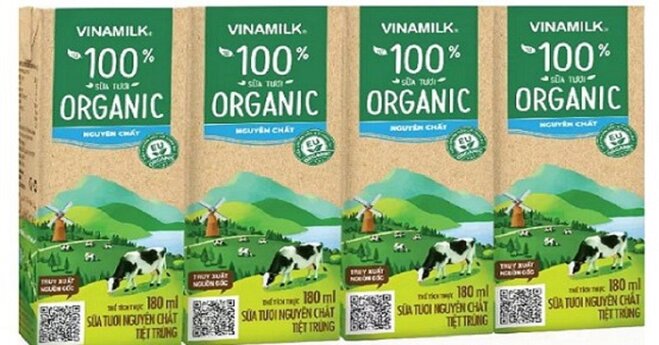 Sữa tươi hữu cơ Vinamilk Organic 180ml