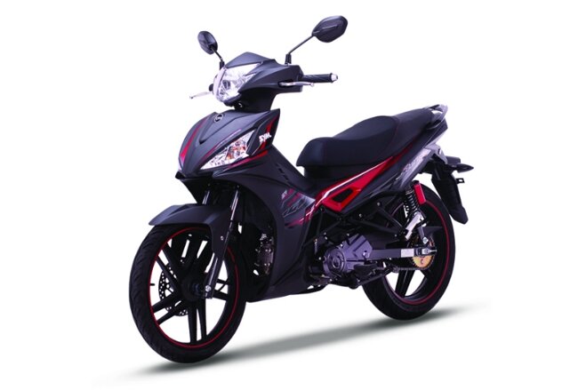 SYM SR 125 EFI màu đen đỏ