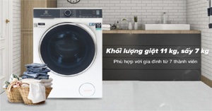Electrolux Inverter 11 kg EWW1142Q7WB máy giặt sấy số 1 cho gia đình bạn