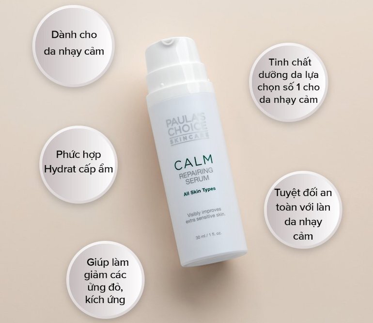 Serum phục hồi da Paula’s Choice Calm Redness Relief Repairing dành cho làn da nhạy cảm