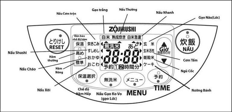 Hướng dẫn sử dụng nồi cơm điện Zojirushi NP HT10 và NP-VD18