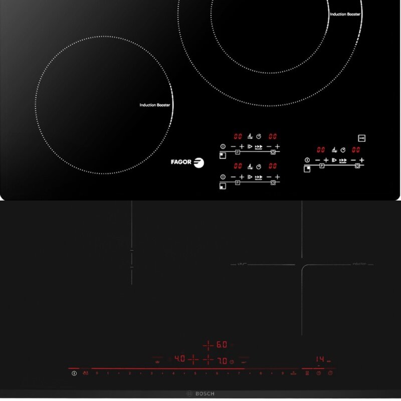 Khám phá 8 điểm giống nhau giữa bếp từ Bosch PID775DC1E và Fagor IF-33BS