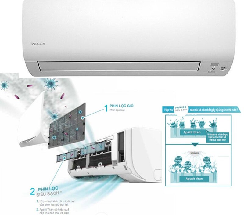 Dàn lạnh multi điều hòa Daikin 24000 BTU 2 chiều CTXM71RVMV - lựa chọn tối ưu cho phòng khách rộng