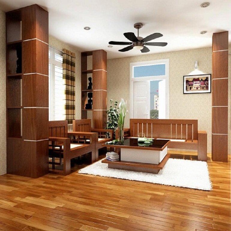 nội thất gỗ sồi mang đến sự sang trọng