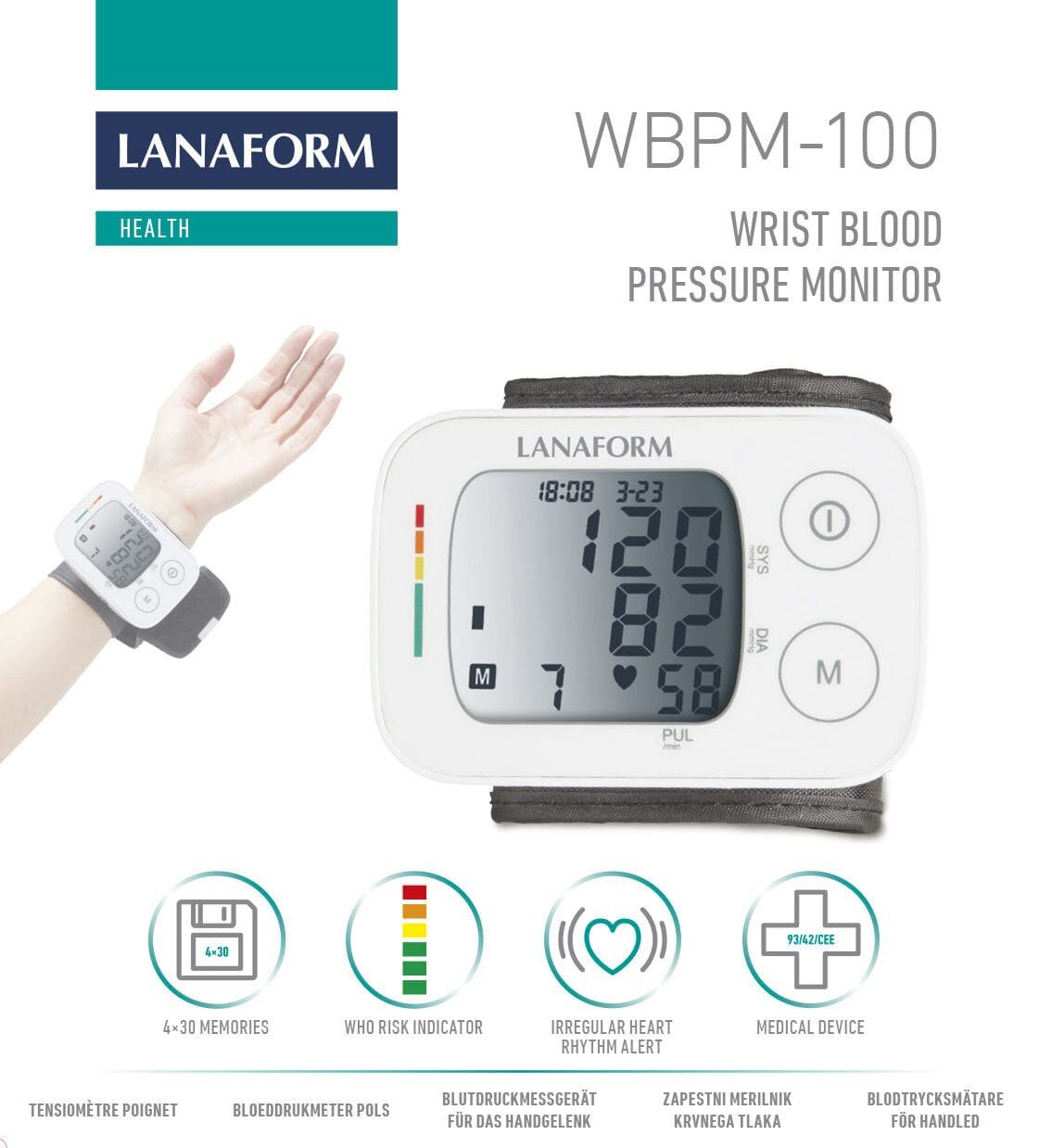 Máy đo huyết áp Lanaform WBPM-100